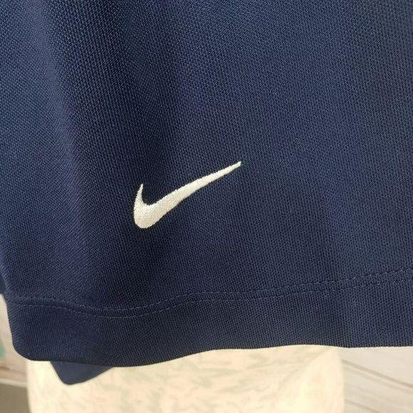 Nike Golf Men’s Dri Fit Navy Polo Short Sleeve Shirt Size Medium - Picture 5 of 9